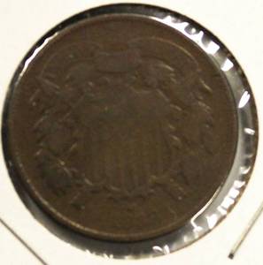lot 53 image: 1868, Nice 2 cent Piece