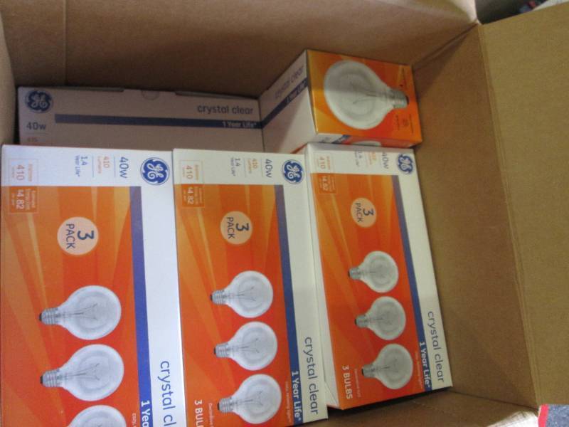 9 packages of 3 GE crystal clear li...