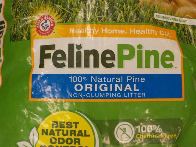 20 lbs of feline pine cat litter ...