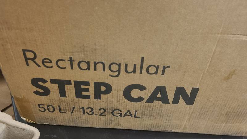 13.2 Gal Step Can with shiny steel finish
