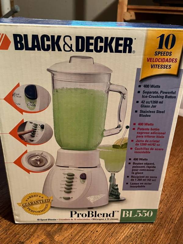 New Sealed Black Decker Pro Blend BL550 Blender Amazing