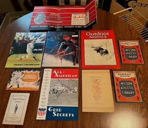 lot 41 image: Vintage RARE Sports Magazines and Pamphlets Featuring a Folding Chuck Taylor Basketball Advertisement