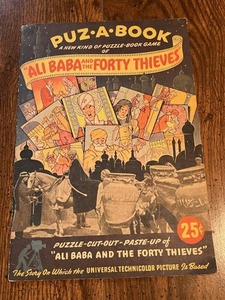 lot 44 image: RARE 1944 Puz - A - Book Ali Baba and the Forty Thieves