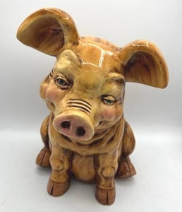 lot 87 image: Vintage Porcelain Piggy Bank (13.5 Tall)