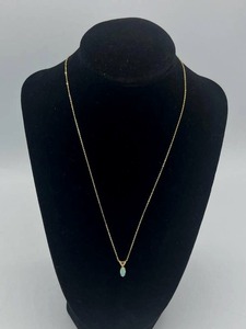 lot 203 image: 14KT (Italy) Gold Necklace with Pendant (1.1 grams wo Pendant)