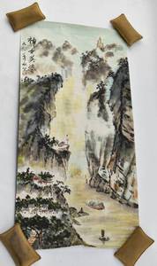lot 114 image: Two Chinese Art Scrolls