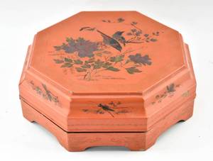 lot 96 image: Vintage Octagonal Lacquer Box