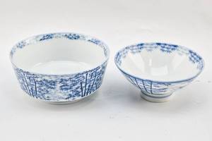 lot 135 image: Two Japanese Bamboo Forest Motif Bowls