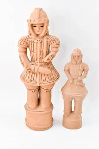 lot 38 image: Two Japanese Haniwa Terracotta Sculptures