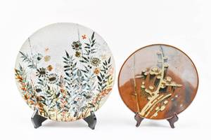 lot 40 image: Two Handmade Ceramic Chargers