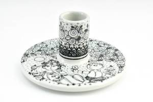 lot 237 image: Bjorn Wiinblad for Nymolle Denmark Ceramic Candle Holder