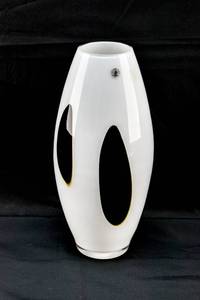 lot 210 image: Polish-Made Black and White Ikea Passus Vase, 2006
