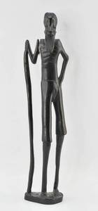 lot 294 image: Tall Wooden African Figurine