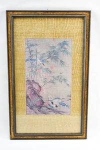 lot 56 image: Magpies & Flowers Pien Wen-Chin Print