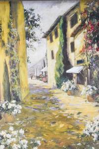 lot 310 image: Framed Sunlit Villa Print by Allayn Stevens