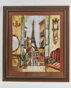 lot 213 image: Silvia Vassileva Print of Parisian Apartment