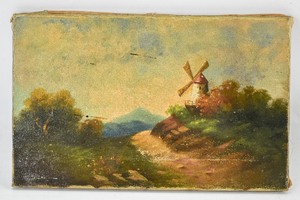 lot 270 image: 19th Century Unsigned Dutch Painting