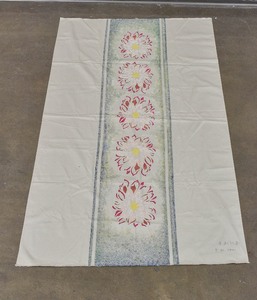 lot 186 image: Painted Japanese Cloth Artwork
