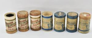 lot 141 image: Assortment of Antique Cylinder Phonograph Records and Record Boxes, Columbia Phonograph Company and Edison Gold Molded Records