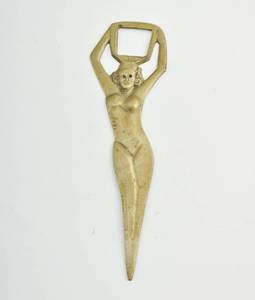 lot 41 image: Brass Finished Nude Woman Bottle Opener