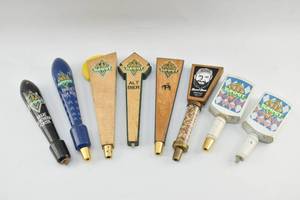 lot 38 image: 8 Beer Tap Handles (7 Summit, 1 Rogue)