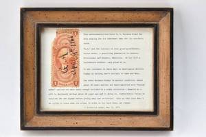 lot 84 image: Antique Framed US Revenue Stamp