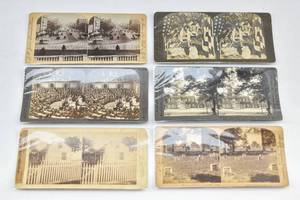 lot 138 image: 6 Vintage Antique Stereoviews, Keystone View Co., American Stereoscope Co., and More