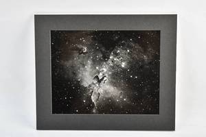 lot 163 image: Vintage Black and White Eagle Nebula Silver Gelatin Print