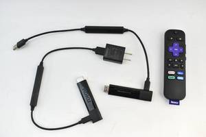 lot 30 image: 2 Roku Corded Streaming Sticks and Remote