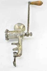 lot 236 image: Vintage Hand Rotary Universal Meat Chopper No. 323