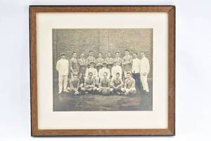 lot 68 image: Antique Photo of Military Rugby Team Signed D.A. Ahuja