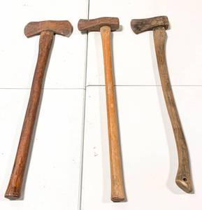 lot 272 image: 3 Vintage Axes, Craftsman Vanadium, Homestead, Etc.