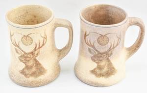 lot 206 image: Pair of 11th Hour B.P.O.E. Elk Lodge Mugs