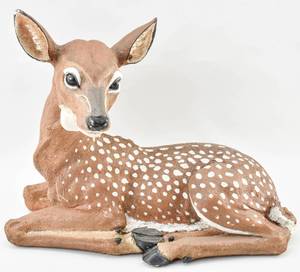 lot 209 image: Whitetail Fawn Sculpture