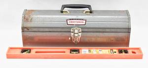 lot 231 image: Tool Box and Level