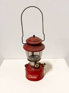 lot 104 image: Coleman 200A Red Single Mantle Lantern