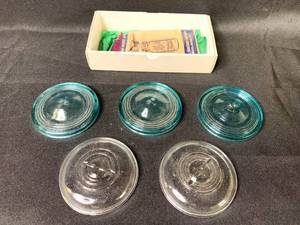 lot 108 image: 5 Railroad Lamp or Lantern Lenses