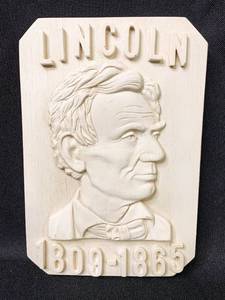lot 175 image: Abraham Lincoln Relief Plaque