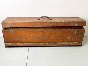lot 232 image: Vintage Wood Tool Box, As Is
