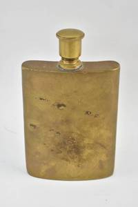 lot 88 image: Brass Finished Metal Flask