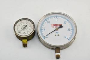 lot 280 image: Two PSI Gauges, Hurst & Yellow Jacket