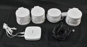 lot 28 image: Set of 4 Google Wifi AC-1304 Routers with YoLink Hub