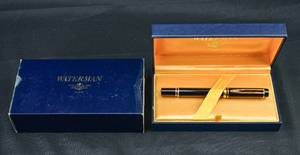 lot 89 image: Waterman Ideal Fountain Black Pen 18K Gold Nib 750