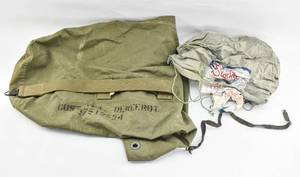 lot 75 image: Antique U.S. Military Duffle Bag