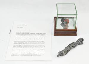lot 191 image: Historical Golden Gate Bridge Rivet & Petrified Molten Solder