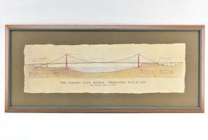 lot 190 image: The Golden Gate Bridge Dedicated May 27 1937 Engineering Print by Craig S. Holmes