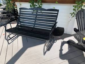 lot 1 image: Front Porch Glider Bench