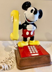 lot 35 image: Retro Mickey Mouse Telephone, Daisy Duck Hat