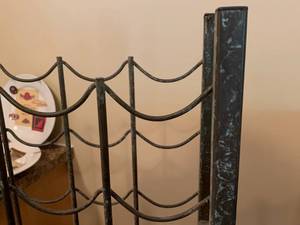 lot 40 image: Wine Rack and Decorative Plates