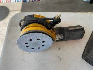 lot 41 image: Dewalt Circular Sander with Sanding Discs